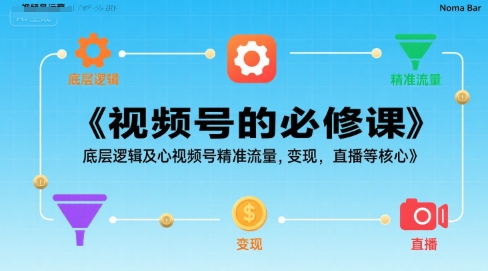 视频号的必修课，视频号的底层逻辑及核心视频号精准流量，变现，直播等核心-非凡网-资源网-最新项目分享网站