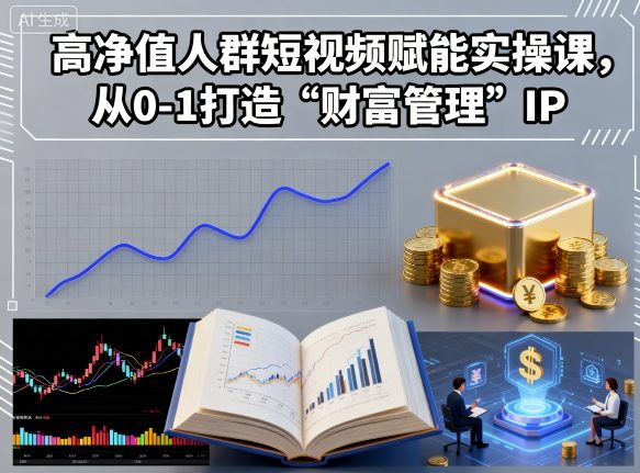 高净值人群短视频赋能实操课，从0-1打造“财富管理”IP-非凡网-资源网-最新项目分享网站