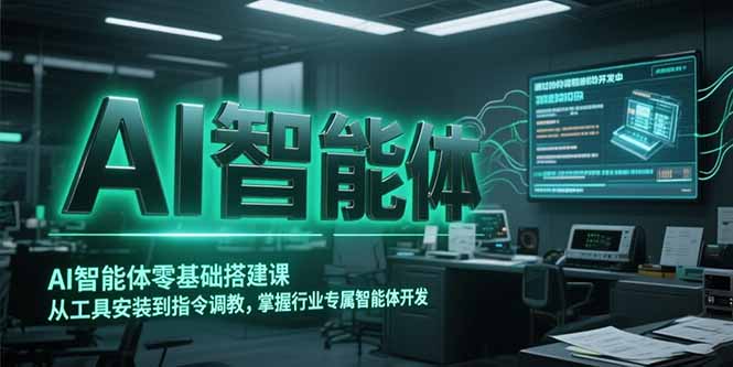 AI智能体零基础搭建课，从工具安装到指令调教，掌握行业专属智能体开发…-非凡网-资源网-最新项目分享网站
