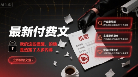 最新付费文：我的这些提醒，的确是透露了太多内幕-非凡网-资源网-最新项目分享网站