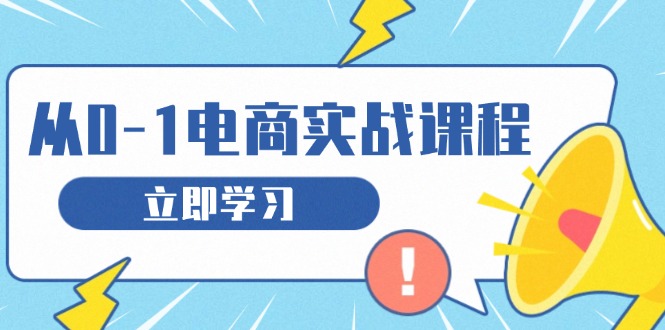 从零做电商实战课程，教你如何获取访客、选品布局，搭建基础运营团队-非凡网-资源网-最新项目分享网站
