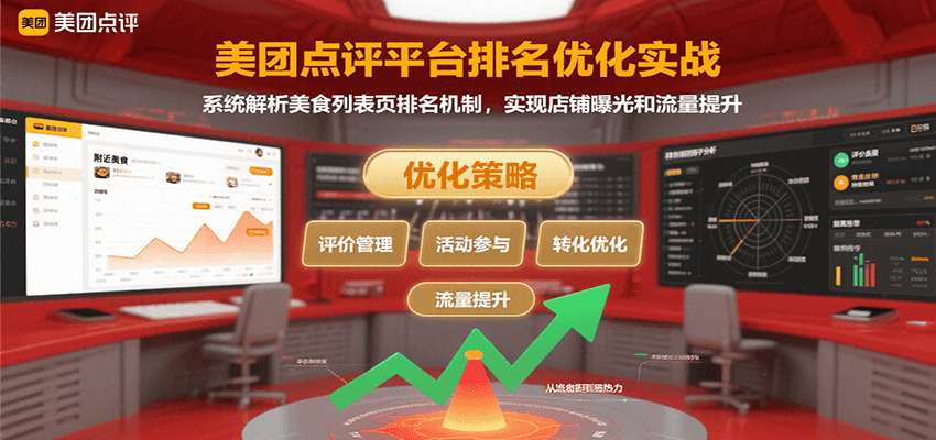 美团点评平台排名优化实战，系统解析美食列表页排名机制，实现店铺曝光和流量提升-非凡网-资源网-最新项目分享网站