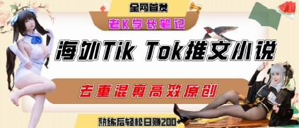海外tiktok小说推文暴力项目，高停留率，高转化率，上手后一天搞顿饭钱不是问题-非凡网-资源网-最新项目分享网站