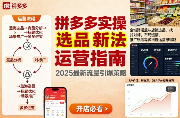 王校长9月12拼多多实操新玩法，全链路涵盖从店铺选品、找对标，布局链接，推广玩法等多维度运营思路-非凡网-资源网-最新项目分享网站