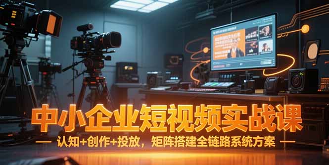 中小企业短视频实战课，认知+创作+投放，矩阵搭建全链路系统方案-非凡网-资源网-最新项目分享网站