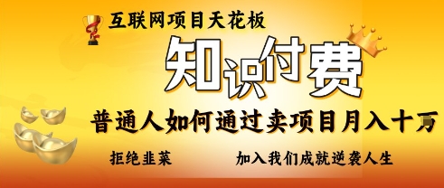 互联网项目天花板，知付付费项目，普通人如何通过卖项目月入十个，拒绝韭菜【揭秘】-非凡网-资源网-最新项目分享网站
