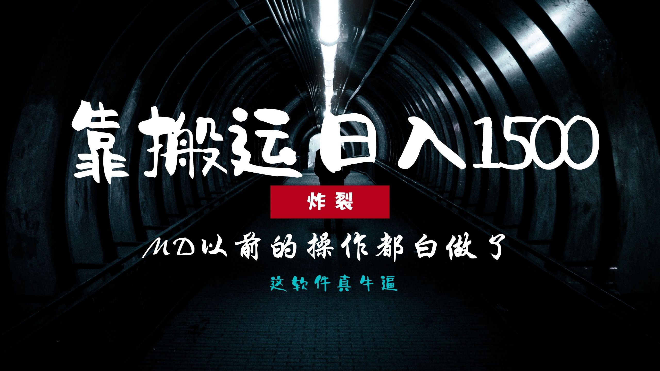 炸裂！0基础搬运也能批量日赚1500+，以前的操作都白做了！-非凡网-资源网-最新项目分享网站