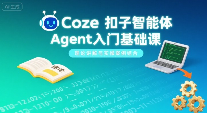 Coze扣子智能体Agent入门基础课，理论讲解与实操案例结合-非凡网-资源网-最新项目分享网站