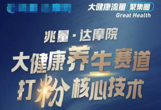 大健康打粉引流，大健康养生赛道暴利打粉新玩法-非凡网-资源网-最新项目分享网站
