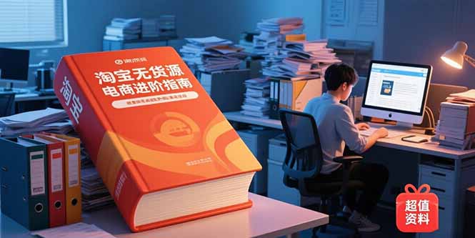 淘宝无货源电商进阶指南，包含新人课、进阶课，配套资料，蓝海选品等-非凡网-资源网-最新项目分享网站
