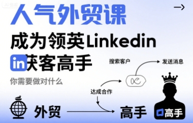 人气外贸课-成为领英Linkedin获客高手，你需要做对什么-非凡网-资源网-最新项目分享网站