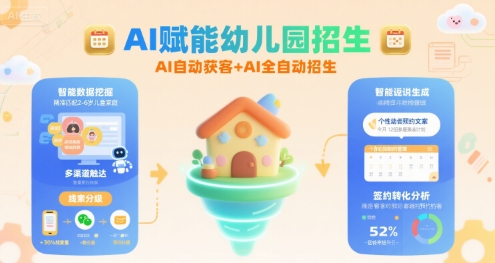 AI赋能幼儿园招生，AI自动获客+AI全自动招生-非凡网-资源网-最新项目分享网站