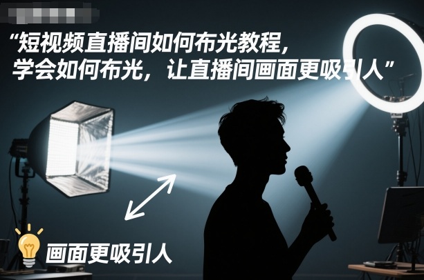 短视频直播间如何布光教程,学会如何布光,让直播间画面更吸引人-非凡网-资源网-最新项目分享网站