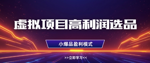 虚拟项目高利润选品方法，做好单店利润1W+，可多店倍增利润-非凡网-资源网-最新项目分享网站