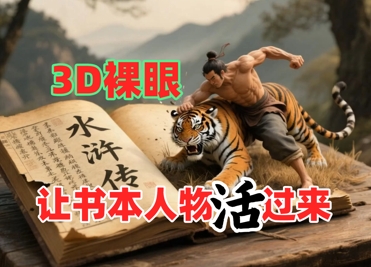 书本人物裸眼3D视频，新的玩法，流量超猛，保姆级教程-非凡网-资源网-最新项目分享网站