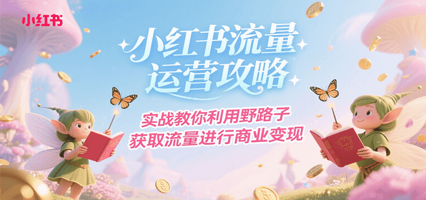 小红书流量运营攻略，实战教你利用野路子获取流量进行商业变现-非凡网-资源网-最新项目分享网站