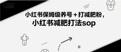 小红书保姆级养号+打减肥粉，小红书减肥打法sop-非凡网-资源网-最新项目分享网站