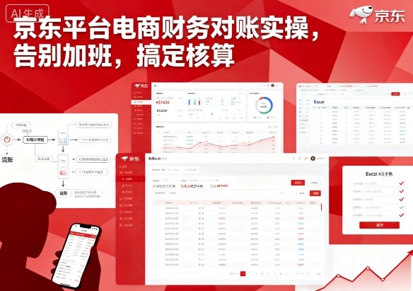 京东平台电商财务对账实操，告别加班，搞定核算-非凡网-资源网-最新项目分享网站