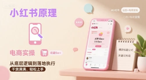 小红书原理以及详细实操流程，小红书电商教程-非凡网-资源网-最新项目分享网站