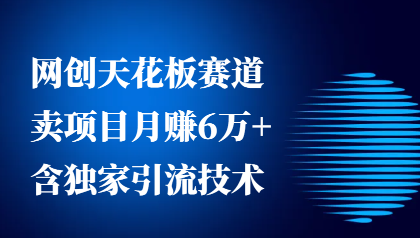 网创天花板赛道，卖项目月赚6万+，含独家引流技术(共26节课)-非凡网-资源网-最新项目分享网站