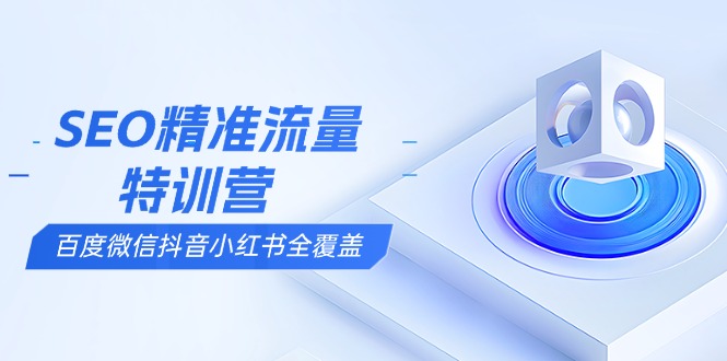 SEO精准流量特训营，百度微信抖音小红书全覆盖，带你搞懂搜索优化核心技巧-非凡网-资源网-最新项目分享网站