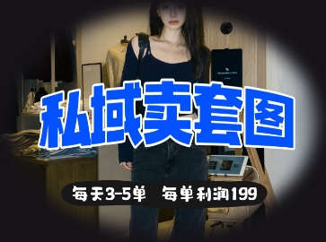 私域卖套图每天3-5单，每单利润99-非凡网-资源网-最新项目分享网站