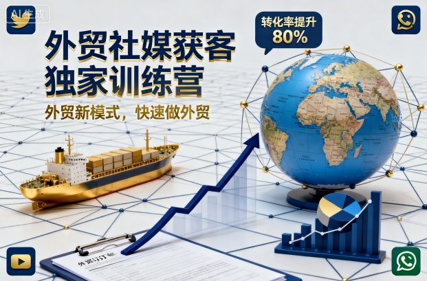 外贸社媒获客独家训练营，外贸新模式，快速做外贸-非凡网-资源网-最新项目分享网站