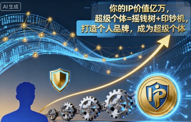 你的IP价值亿万，超级个体=摇钱树+印钞机，打造个人品牌，成为超级个体-非凡网-资源网-最新项目分享网站