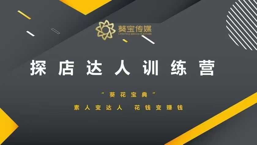 探店达人训练营，素人变达人，花钱变赚钱-非凡网-资源网-最新项目分享网站