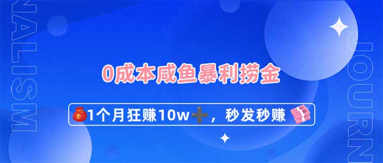 0成本闲鱼暴利捞金，1个月狂赚10W+，秒发秒赚新玩法-非凡网-资源网-最新项目分享网站