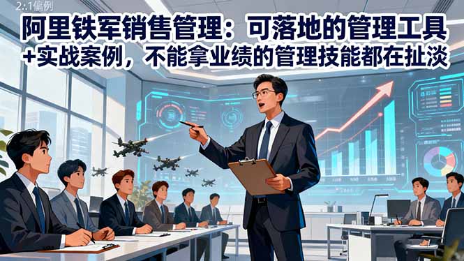 阿里铁军销售管理：可落地的管理工具+实战案例，不能拿业绩的管理都在扯淡-非凡网-资源网-最新项目分享网站