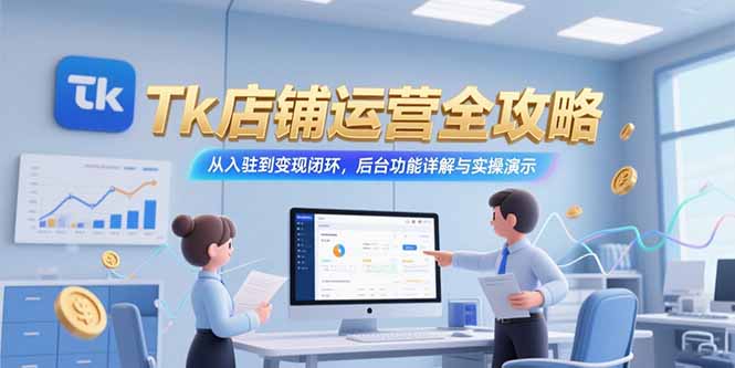 Tk店铺运营全攻略，从入驻到变现闭环，后台功能详解与实操演示-非凡网-资源网-最新项目分享网站