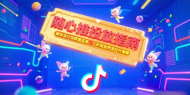 随心推投放指南，脚本设计加数据监测，三阶段自然流拉升策略-非凡网-资源网-最新项目分享网站