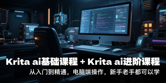 krita ai基础课程+Krita ai进阶课程，从入门到精通，电脑端操作，新手老手都可以学-非凡网-资源网-最新项目分享网站