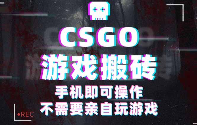 CSGO游戏挂机捡漏，单日扫货500+，年底小高峰上车可吃肉，手机即可操作…-非凡网-资源网-最新项目分享网站