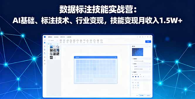 数据标注技能实战营：AI基础、标注技术、行业变现，技能变现月收入1.5W+-非凡网-资源网-最新项目分享网站