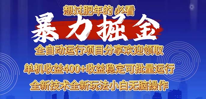 2025暴力掘金项目，想过肥年必看！-非凡网-资源网-最新项目分享网站