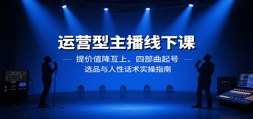 运营型主播线下课：提价值降互上、四部曲起号、选品与人性话术实操指南-非凡网-资源网-最新项目分享网站