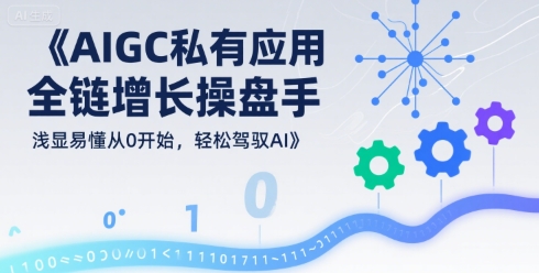 AIGC私有化应用全链增长操盘手，浅显易懂从0开始，轻松驾驭AI-非凡网-资源网-最新项目分享网站