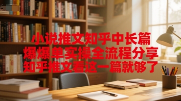 小说推文知乎中长篇爆单实操全流程分享，知乎推文看这一篇就够了-非凡网-资源网-最新项目分享网站