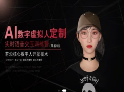 AI数字虚拟人定制，实时语音交互训练营(零基础)，前沿核心数字人开发技术-非凡网-资源网-最新项目分享网站