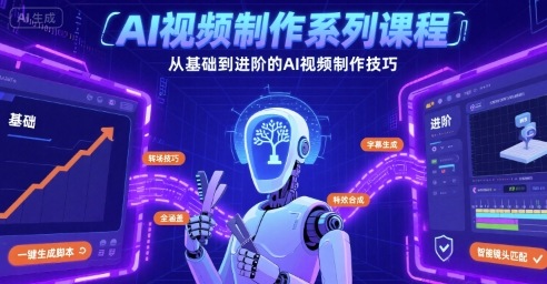 AI视频制作系列课程，从基础到进阶的AI视频制作技巧全涵盖-非凡网-资源网-最新项目分享网站