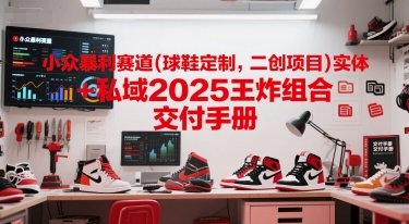 小众暴利赛道(球鞋定制，二创项目)实体+私域2025王炸组合  交付手册-非凡网-资源网-最新项目分享网站