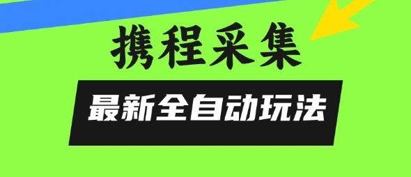 携程信息采集全自动玩法，0风控，无脑开干【揭秘】-非凡网-资源网-最新项目分享网站