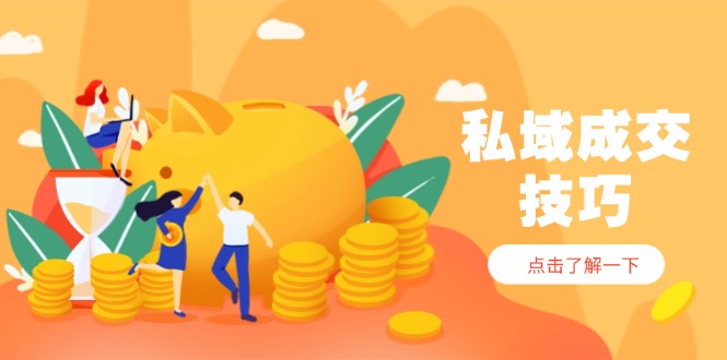 私域成交技巧，帮你从入门到精通，破解四大痛点，快速变现，轻松收钱-非凡网-资源网-最新项目分享网站