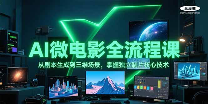 AI微电影全流程课，从剧本生成到三维场景，掌握独立制片核心技术-非凡网-资源网-最新项目分享网站