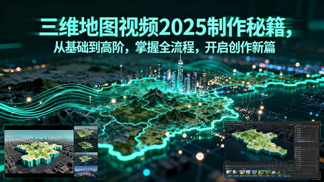 三维地图视频2025制作秘籍，从基础到高阶，掌握全流程，开启创作新篇-非凡网-资源网-最新项目分享网站