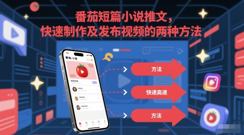 番茄短篇小说推文，快速制作及发布视频的两种方法-非凡网-资源网-最新项目分享网站
