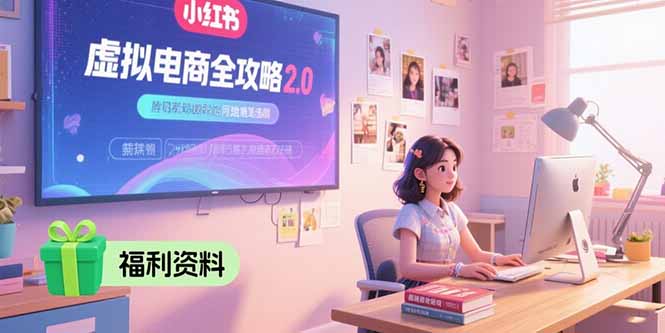 虚拟电商全攻略2.0，开店选品实操流程，账号定位、货源发布、笔记发布技巧-非凡网-资源网-最新项目分享网站