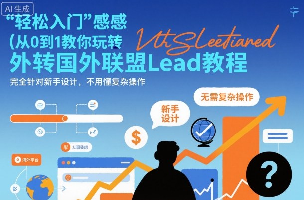 国外联盟賺美刀项目,从0到1教你玩转国外联盟Lead教程,纯新手可操作性100%-非凡网-资源网-最新项目分享网站